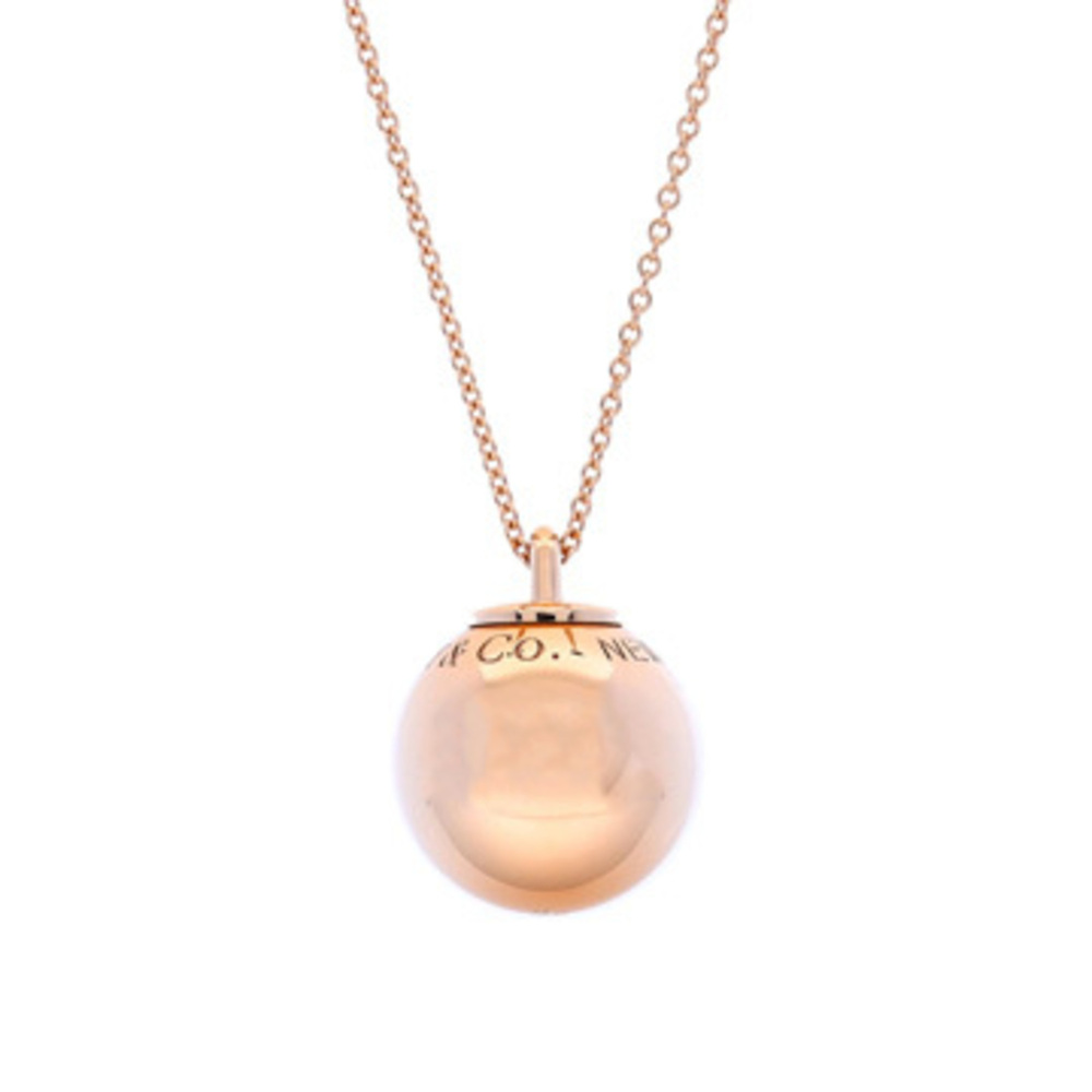 TIFFANY&Co. Tiffany HardWear Ball Necklace, Women's, 18K Pink Gold (PG), A-Ra...